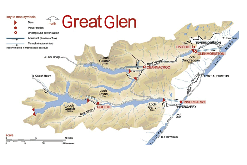 Great Glen map
