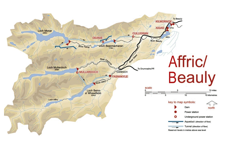 Affric Beauly map