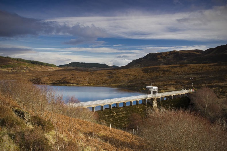View of Conon Shin - Grudie Bridge Dam