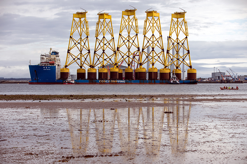 1st Jackets arriving at Nigg