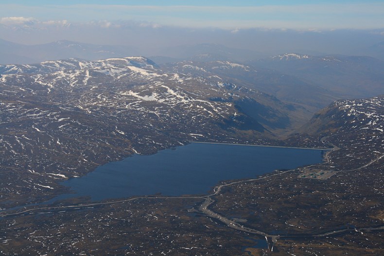 Aerial view of Glendoe